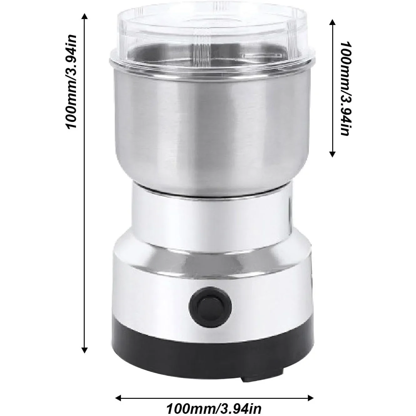 Molinillo Eléctrico de cocina, máquina de molinillo de granos, nueces y cereales, especias, granos, cuchilla de cuatro bordes, molinillo de café