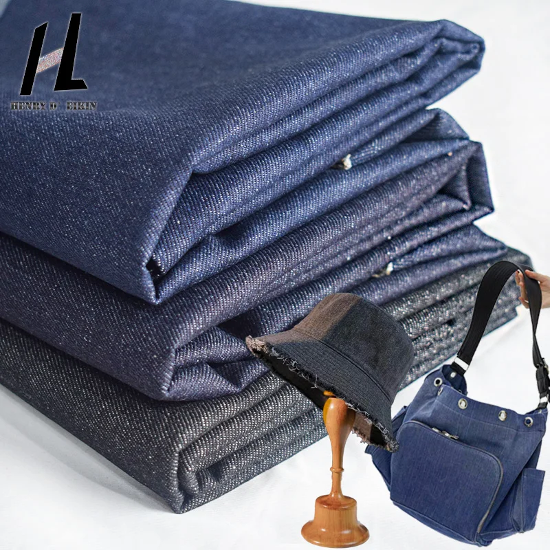 

High Quality Denim Fabric Cotton Polyester Cloth Making Hat Bag Shirt Skirt Pants Fabric Home Textile Handmade Materials