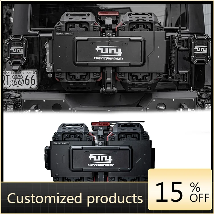 

Профессиональная настройкаFury 2018+ JL аксессуары из алюминиевого сплава, комплект держателей номерного знака задней двери GROUP для Wrangler