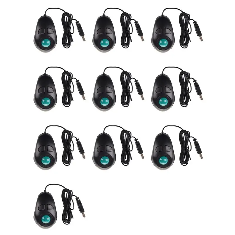 QWE-10X Portable Finger Hand Held 4D Usb Mini Trackball Mouse