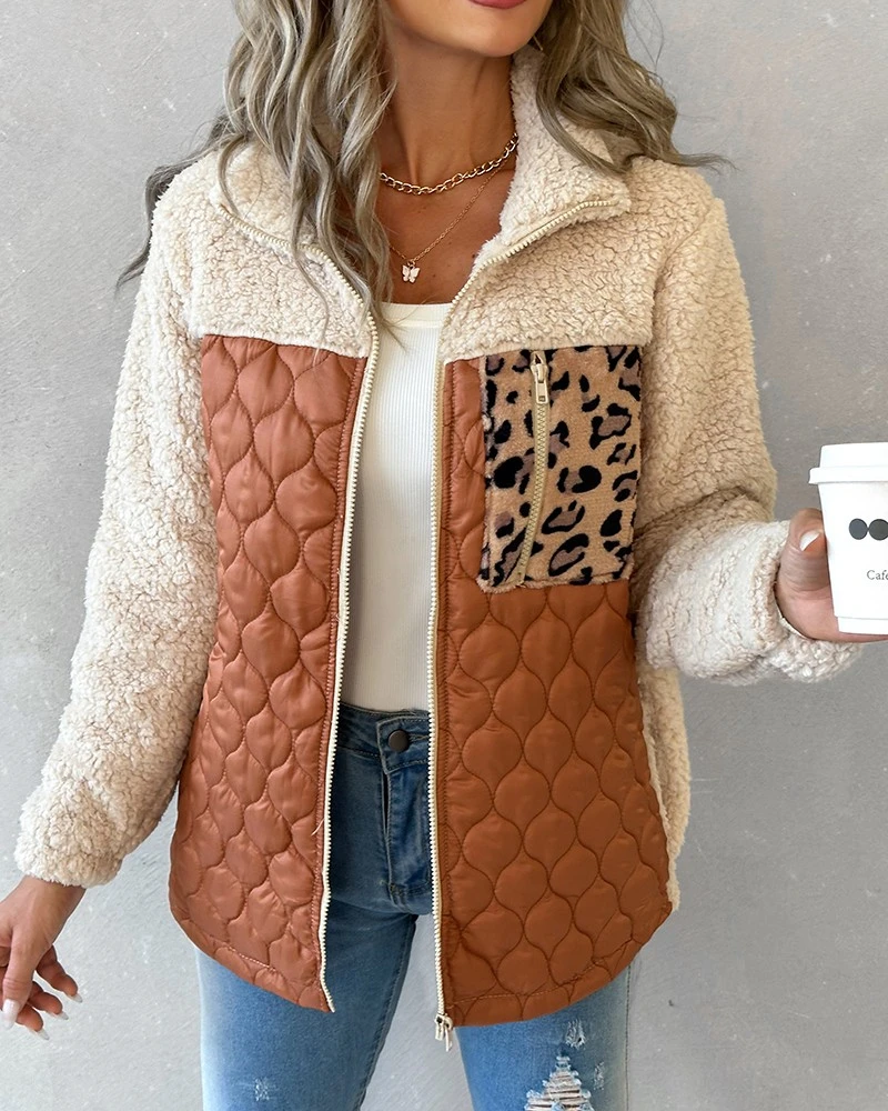 2023 New Korean Fashion Parkas Loose Woman Jackets Winter Coat Long Sleeve Trend Double Plush Clothes Casual Autumn Warm Tops