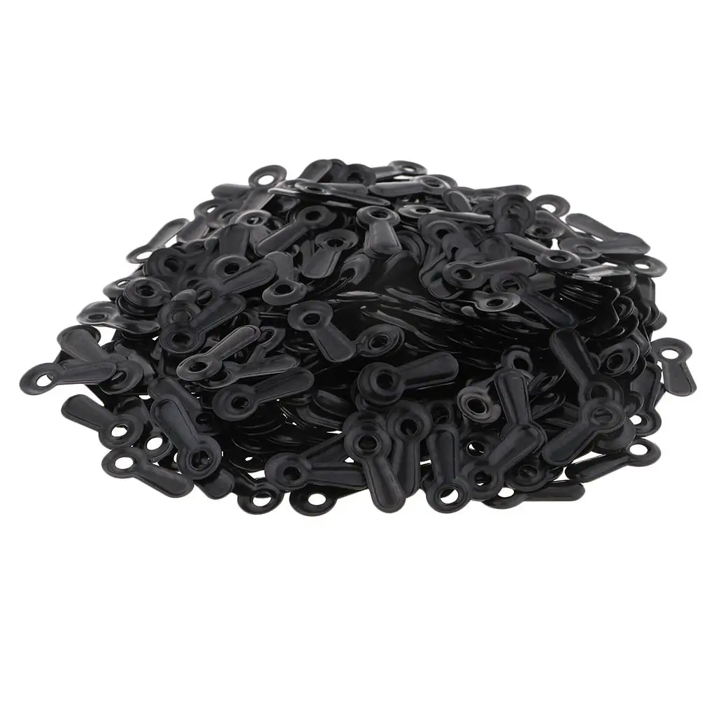 500 Ridged Photo Picture Turn Button for Hanging Pictures, Black