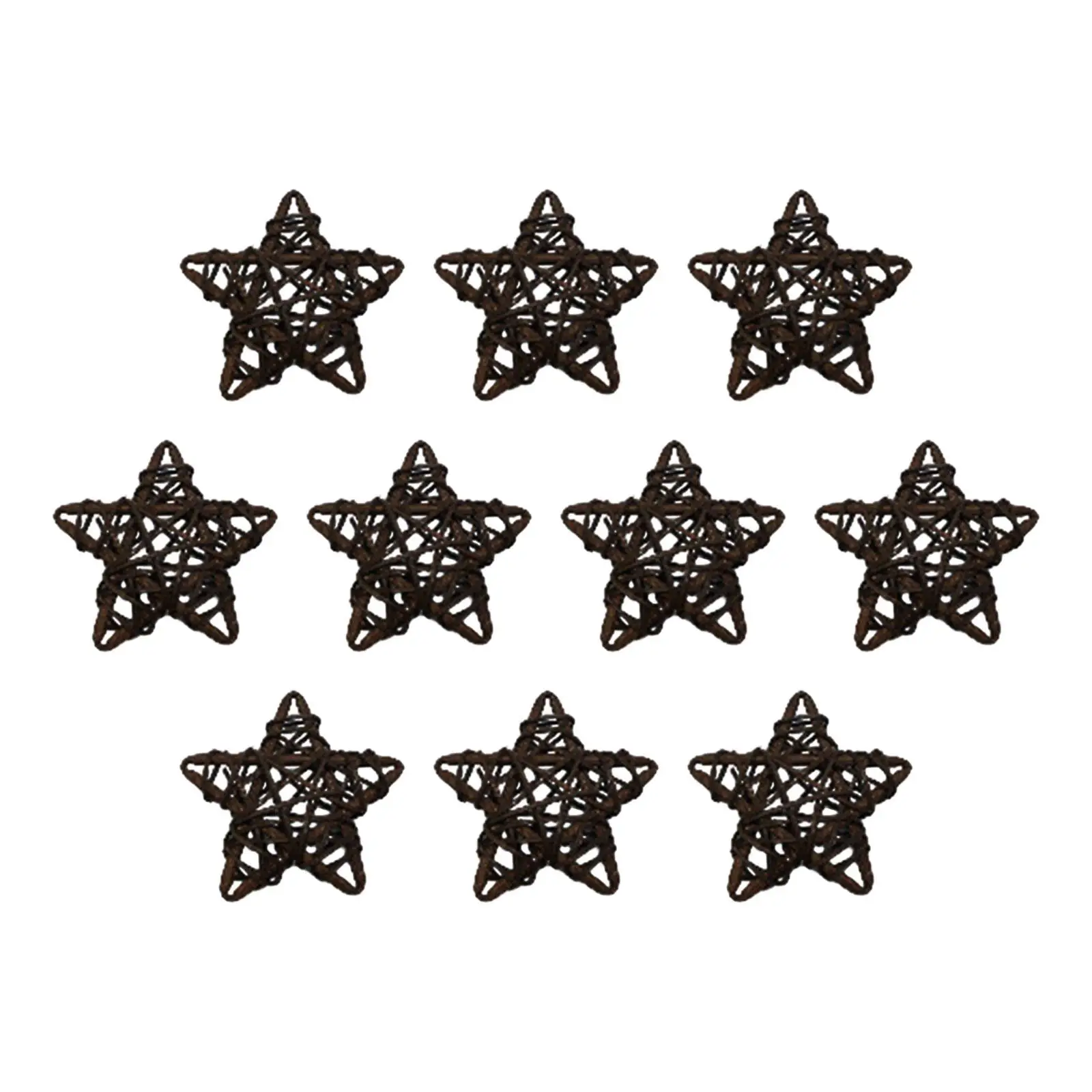 10x Christmas Star Pendants Ornament Reusable Decor Xmas Pentagram for Easter