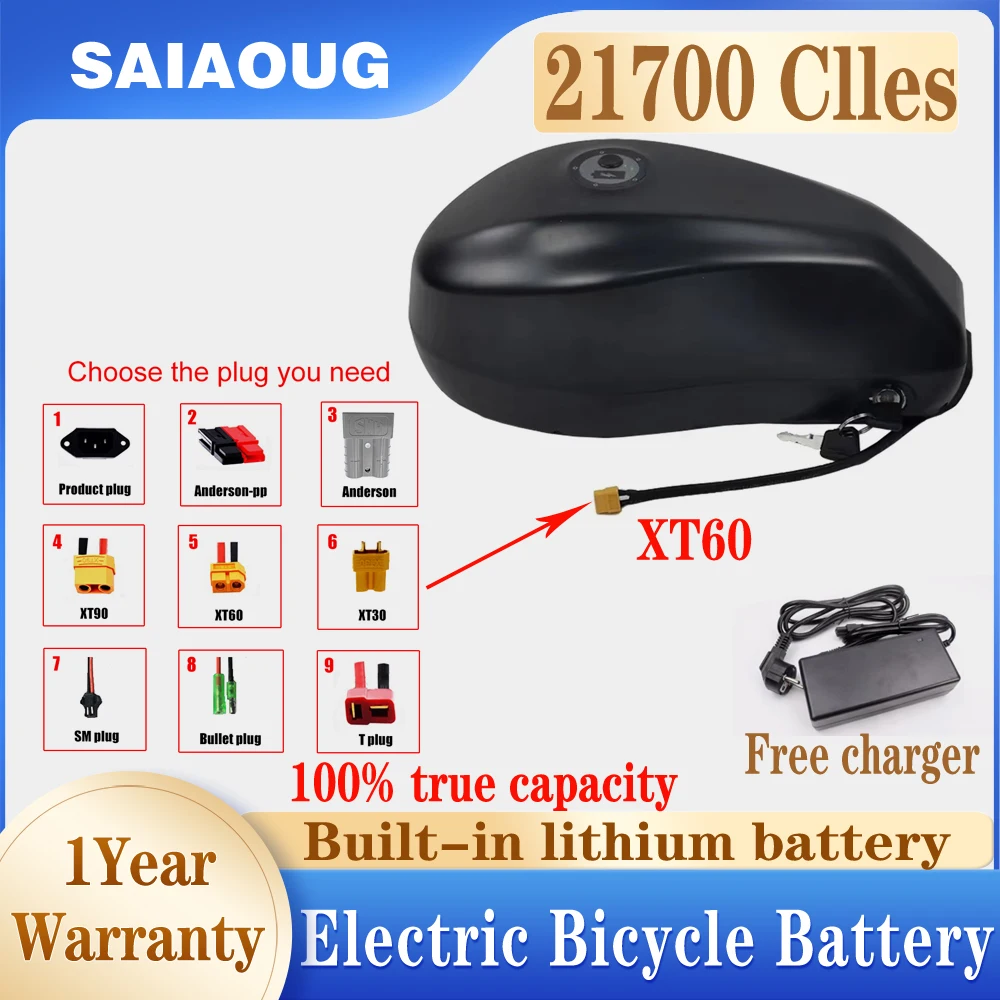 48v Fuel Tank Lithium Battery  72 V E Bike Akku Accu Electric Bicycle 1500w Bafang 2500W  3000W 30 35 40 50 60 70 80ah Battery