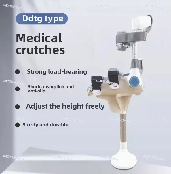 Hand Free Walking Aids Knee Crutch Walker Single-Leg Telescoping Assisted Walking Hands Free Crutch Leg Knee Mobility Support