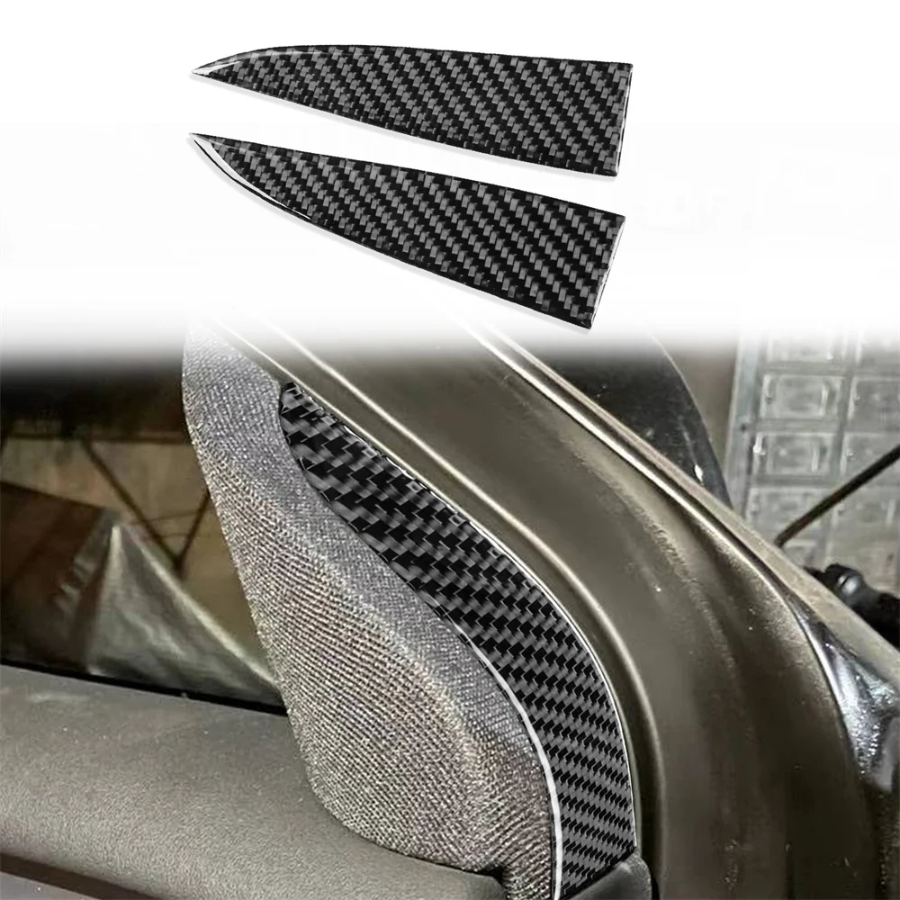 

2PCS/Set Carbon Fiber Decorative Stickers for Tesla Model Y Main Driver's Horn Decorations
