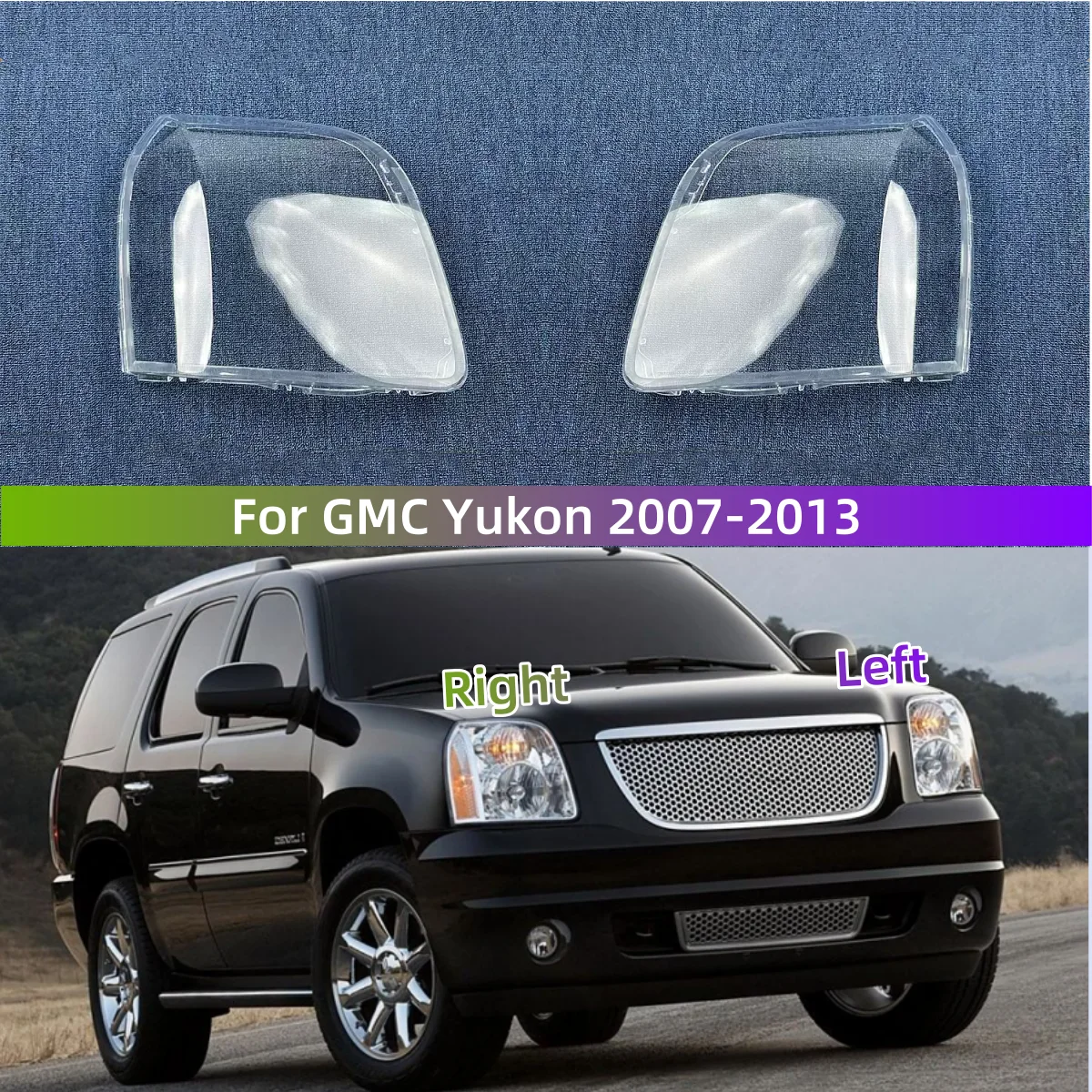 

Для GMC Yukon 2007 2008 2009 2010 2011 2012 2013, товары для автомобилей, фары, лампы, стекло, хорошая прозрачность и световая передача