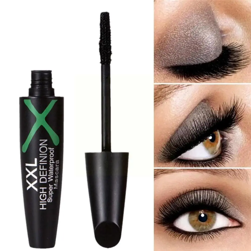 Fibra De Seda Cílios Alongamento Mascara, impermeável, duradouro, preto, longo Wat, S, D1x7