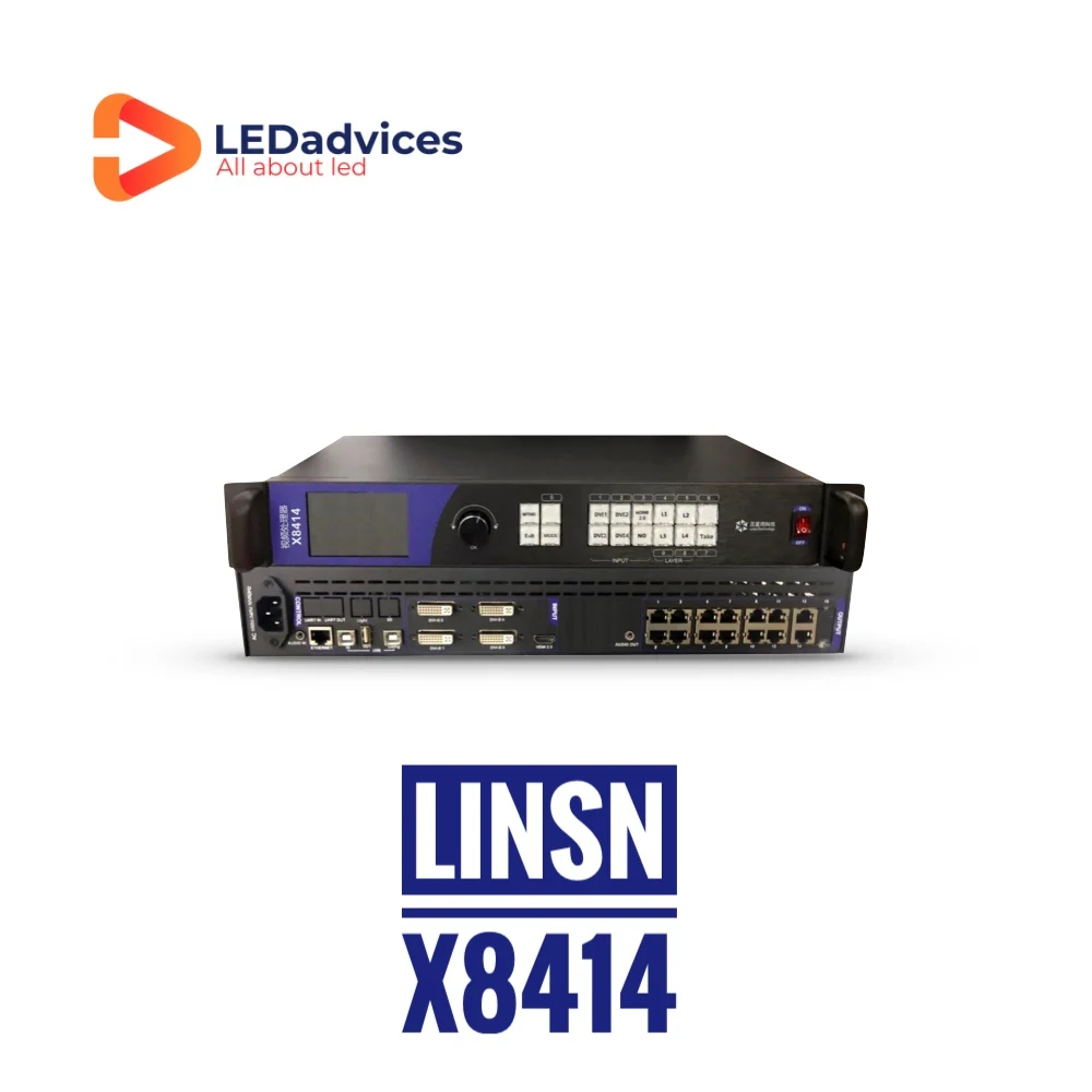 Linsn X8414 Images 4K LED Screen Video Processor Two in One Sender Plus Video Processor 8.3Million Pixels