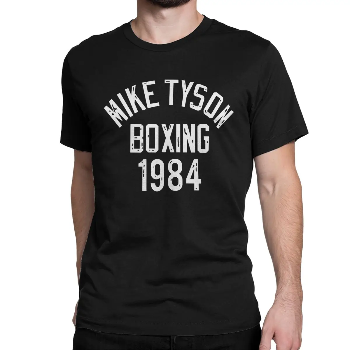 Mike Tyson Boxing T-Shirt for Men Women Gym Boxer Novelty Pure Cotton Tee Shirt Round Collar Short Sleeve T Shirt Big Size Tops