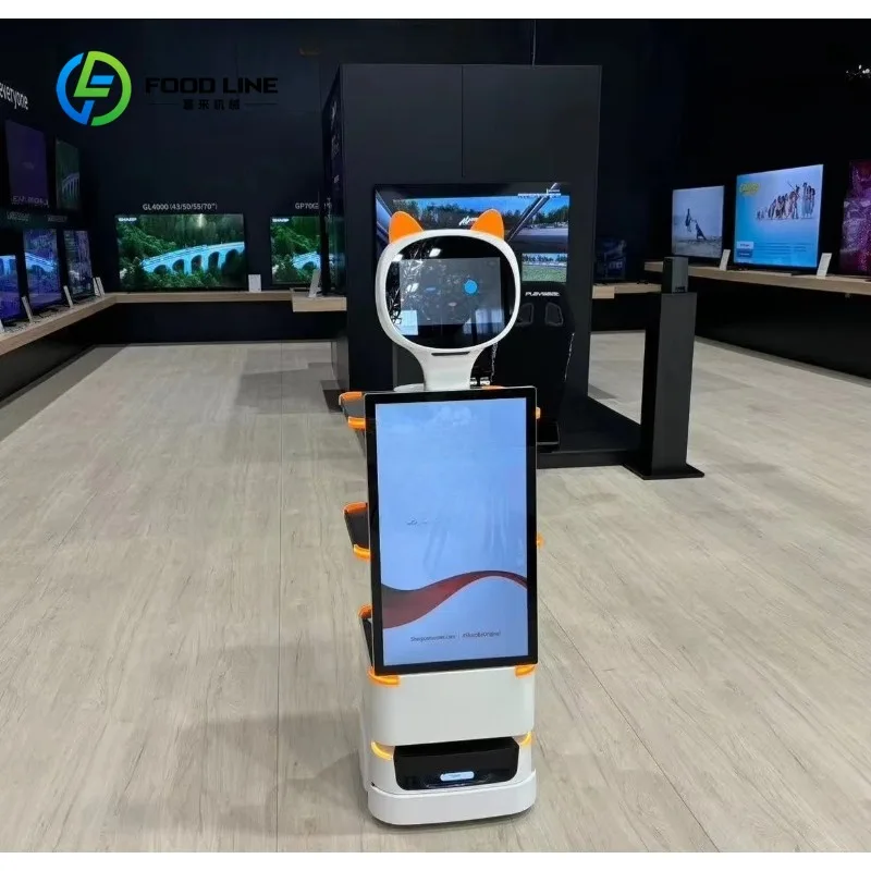 Customized Intelligent Automatic Navigation Food Delivery Robot Smart Waiter Robot Serving Robot for Restaurant Service
