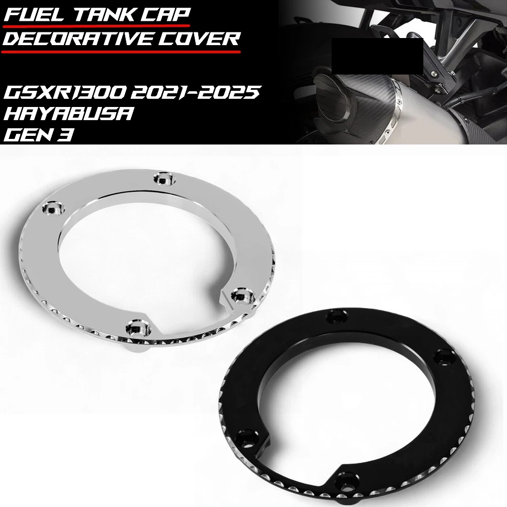 

Алюминиевая крышка топливного бака мотоцикла с ЧПУ, декоративная крышка для SUZUKI Hayabusa GSXR1300 Gen 3 2021-2025