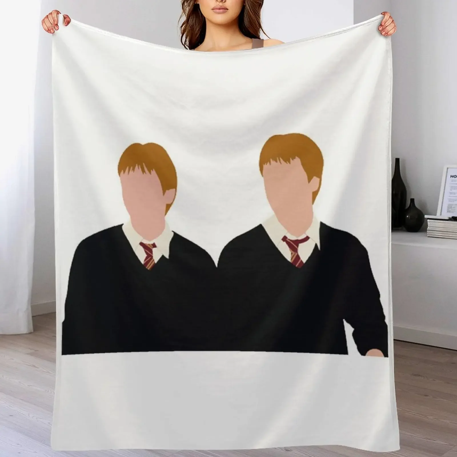 

Fred And George Weasly Throw Blanket Warm Comfortable Blanket for Office Napping