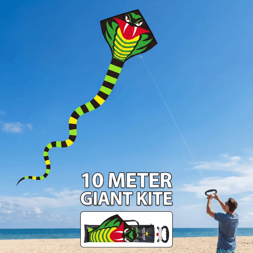 من السهل الطيران 10 متر ثعبان طائرة ورقية ذيل طويل ثعبان قوة 10 متر كوبرا طائرة ورقية 100 متر طائرة ورقية سلسلة جيدة تحلق الحيوان الرياح طائرة ورقية متعة الرياضة