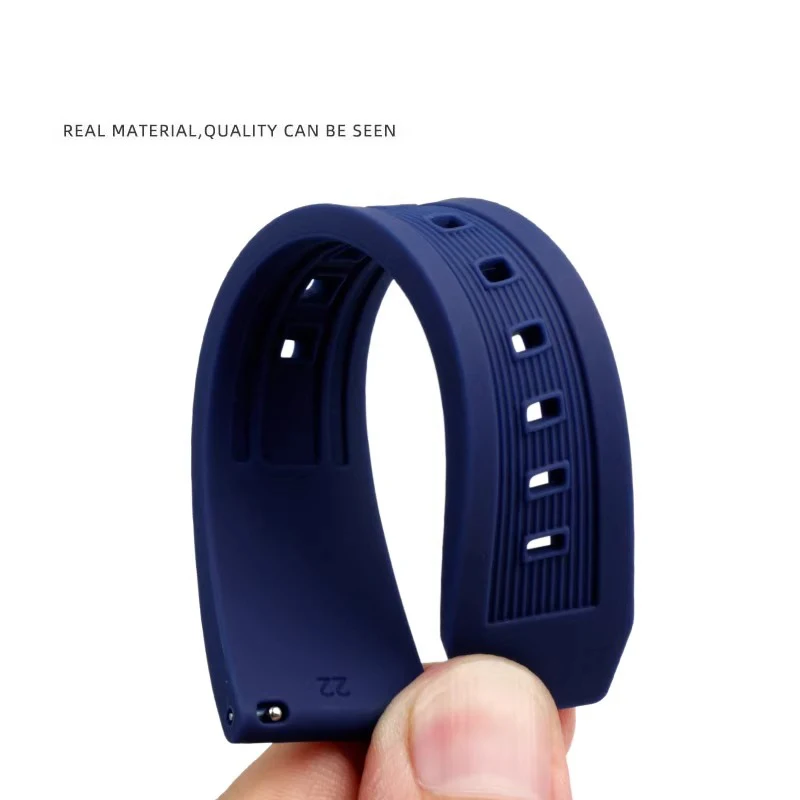 Suitable for Mido helmsman M038/M005 Orange rudder Nishitetsu suitable for Sao Orange BM8475 silicone watch strap 20mm 22mm