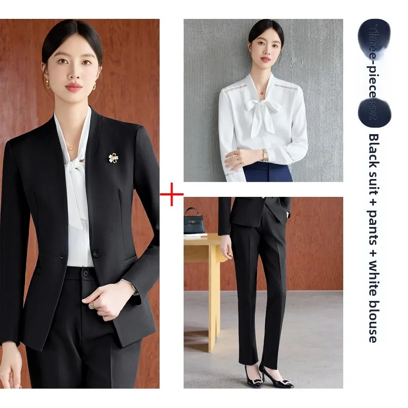Black suit + pants + shirt