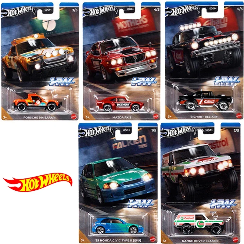 Original Hot Wheels Car Model Speed Graphics Honda Civic Big Air Mazda Porsche Range Rover Toys for Boys 1/64 Vehicle Collection