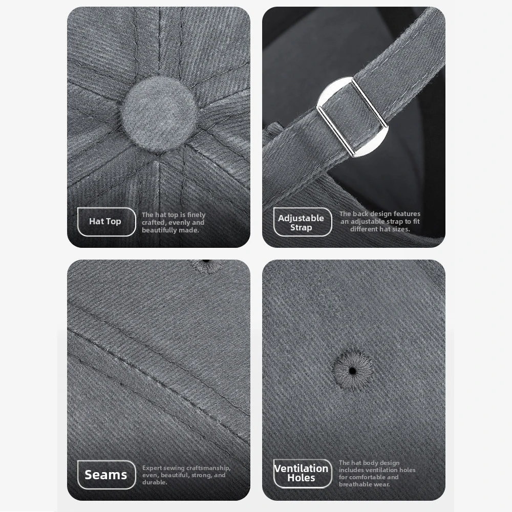 

Casual Brimless Hip Hop Hat Adjustable Multicolor Men Skullcap Cotton Docker Cap Unisex