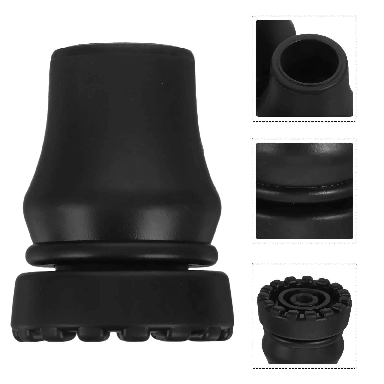 4Pcs Rubber Foot Covers for Trekking Poles Replacement Tips Anti-Slip Walking Stick Canes Hiking Accessories 19Mm