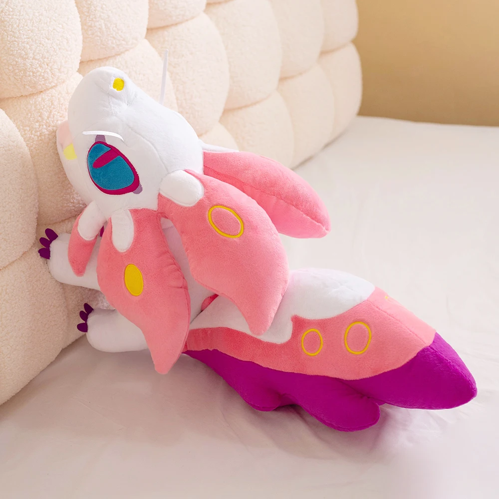 Mizutsune Caçador de Monstros 42cm ‌   Fox pelúcia bonecas travesseiro macio plushie animal brinquedo kawaii bonito brinquedo crianças presente de natal