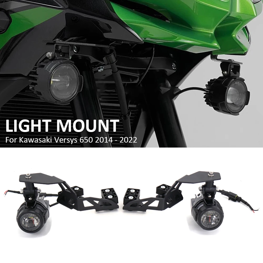 Nuevo Para Kawasaki VERSYS650 2014 - 2022 accesorios de motocicleta lámpara antiniebla soporte de foco Kit de montaje de luz Versys 650