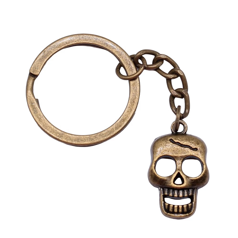 1pcs Skull Keychain accessories for women jewelry for woman diy Ring Size 28mm