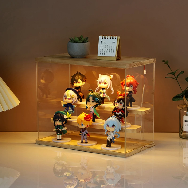 Imagem -03 - Clear Acrílico Display Box Case Organizador de Bancada Dustproof Rack Stand Montar Showcase para Figuras Brinquedos Collectibles Artesanato