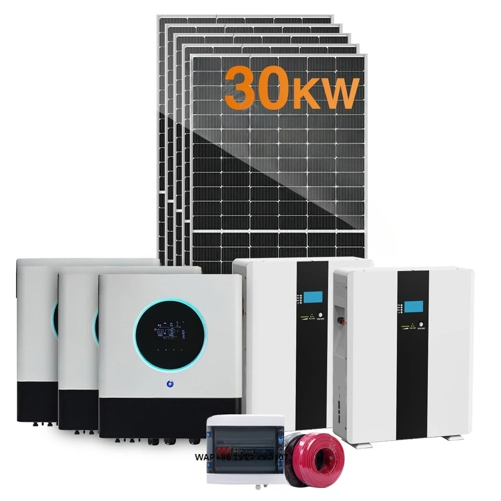 30 kW off-grid three-phase 380V 400V solar panel energy hybrid 30 kW solar system