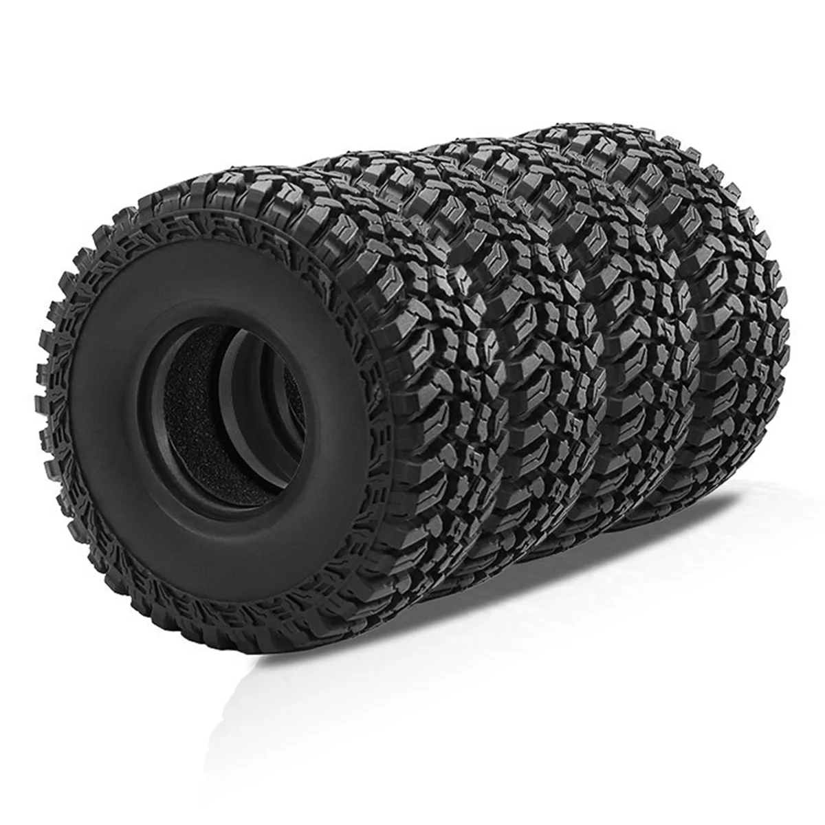 

ATP6 4pcs 1.9Inch Wheel Tires All-Terrain 118mm for 1:10 RC Rock Crawler Car TRX4 Axial SCX10 90046 Capra