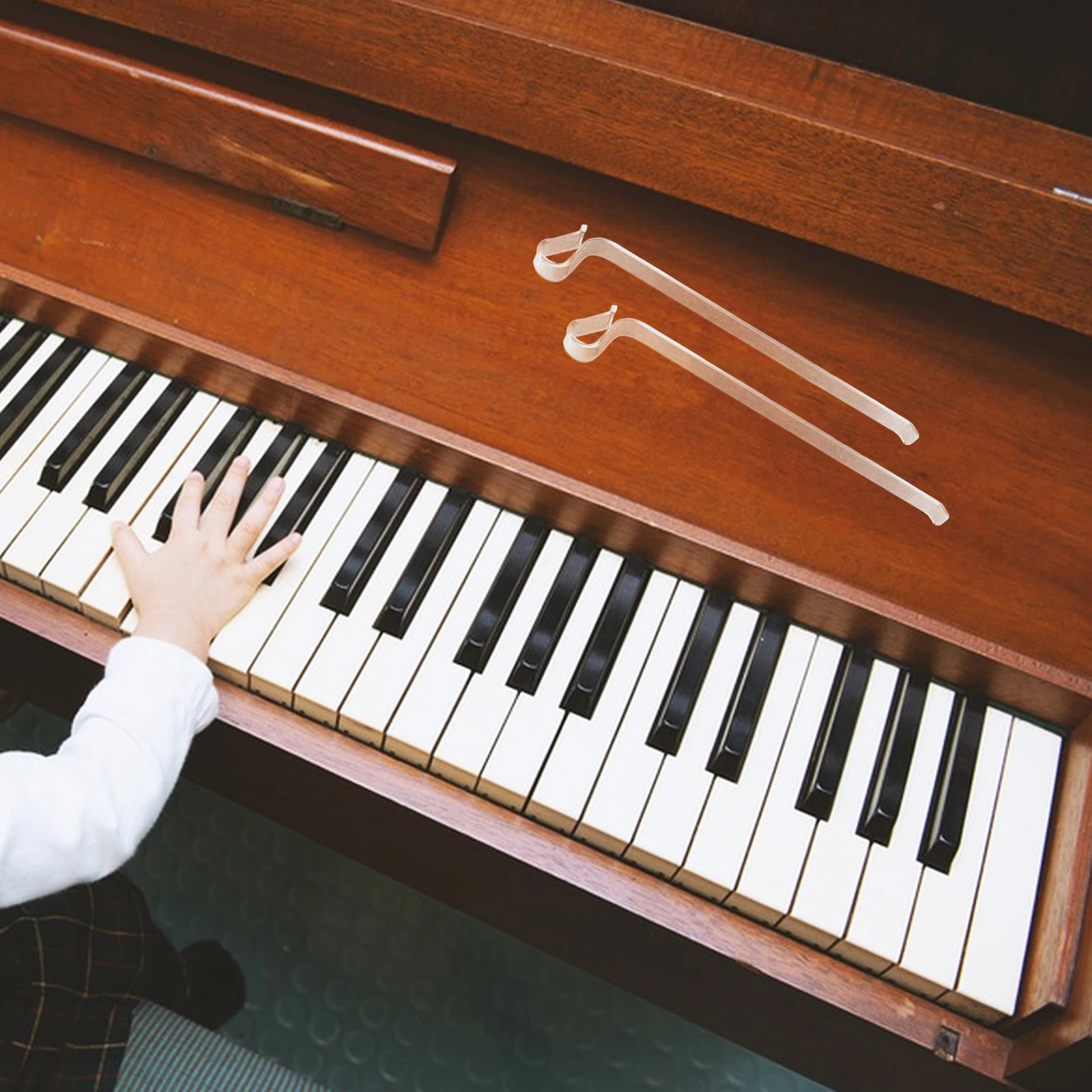 

Piano Score Press Keyboard Stand Music Note Paper Clips Page Holder for Notation Plastic Book