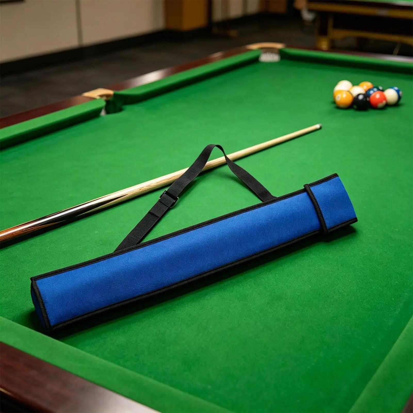 Pool Cue Case Protective Lightweight Shockproof Adjustable Strap Pool Cue Bag Carrying Case For Adults Players Dad Husband Home
