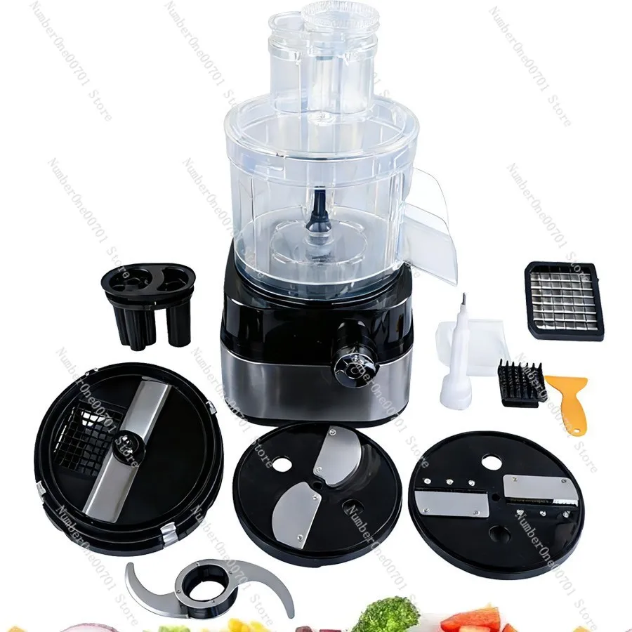 Commercial Vegetable Cutter & Meat Grinder, Food Processor for Potato Slicing, Dicing, Shredding