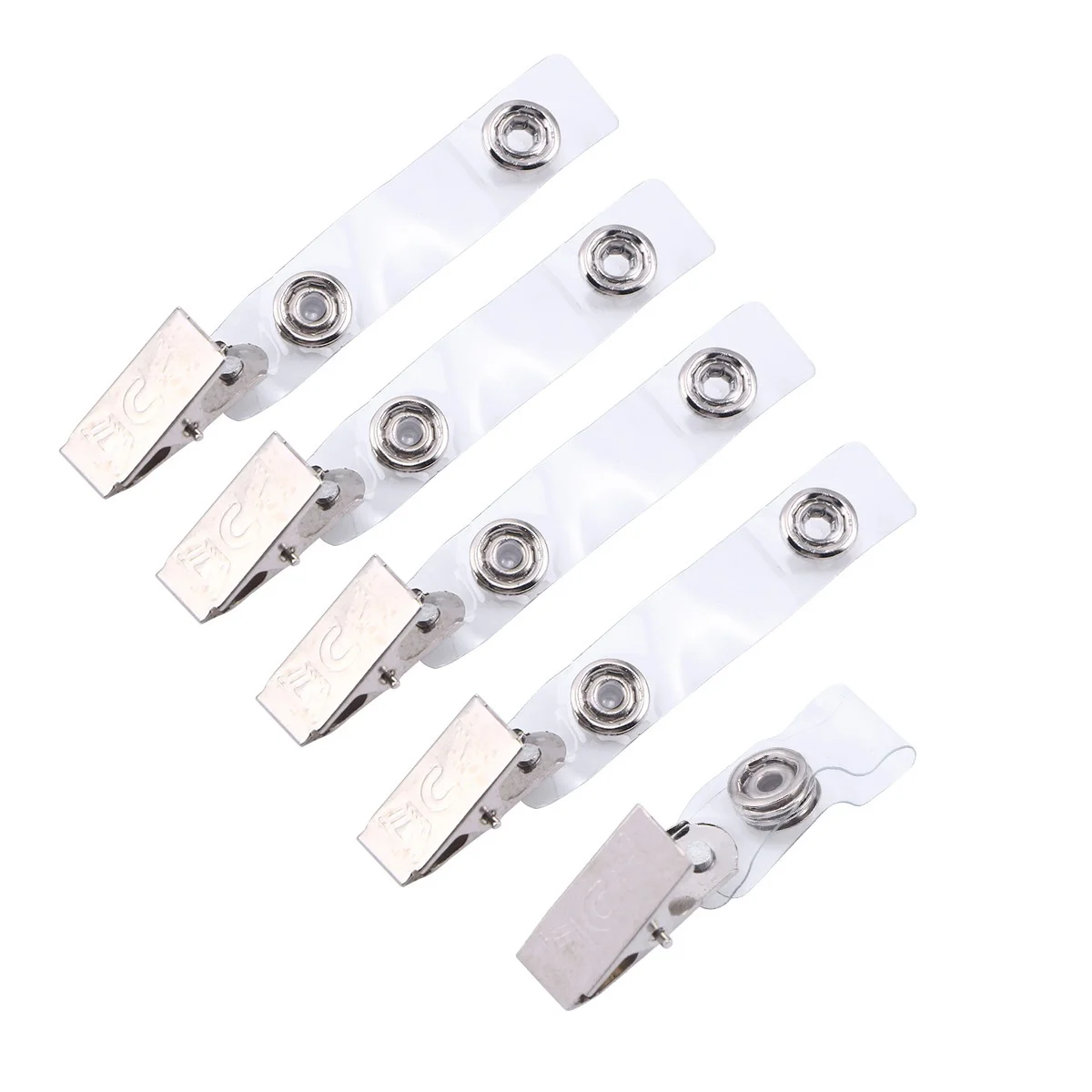 

100pcs Retractable Badge Reel Id Holder Clip Rotatable For Office Nurse Teacher Name Tag Key Card Staff Access Tool