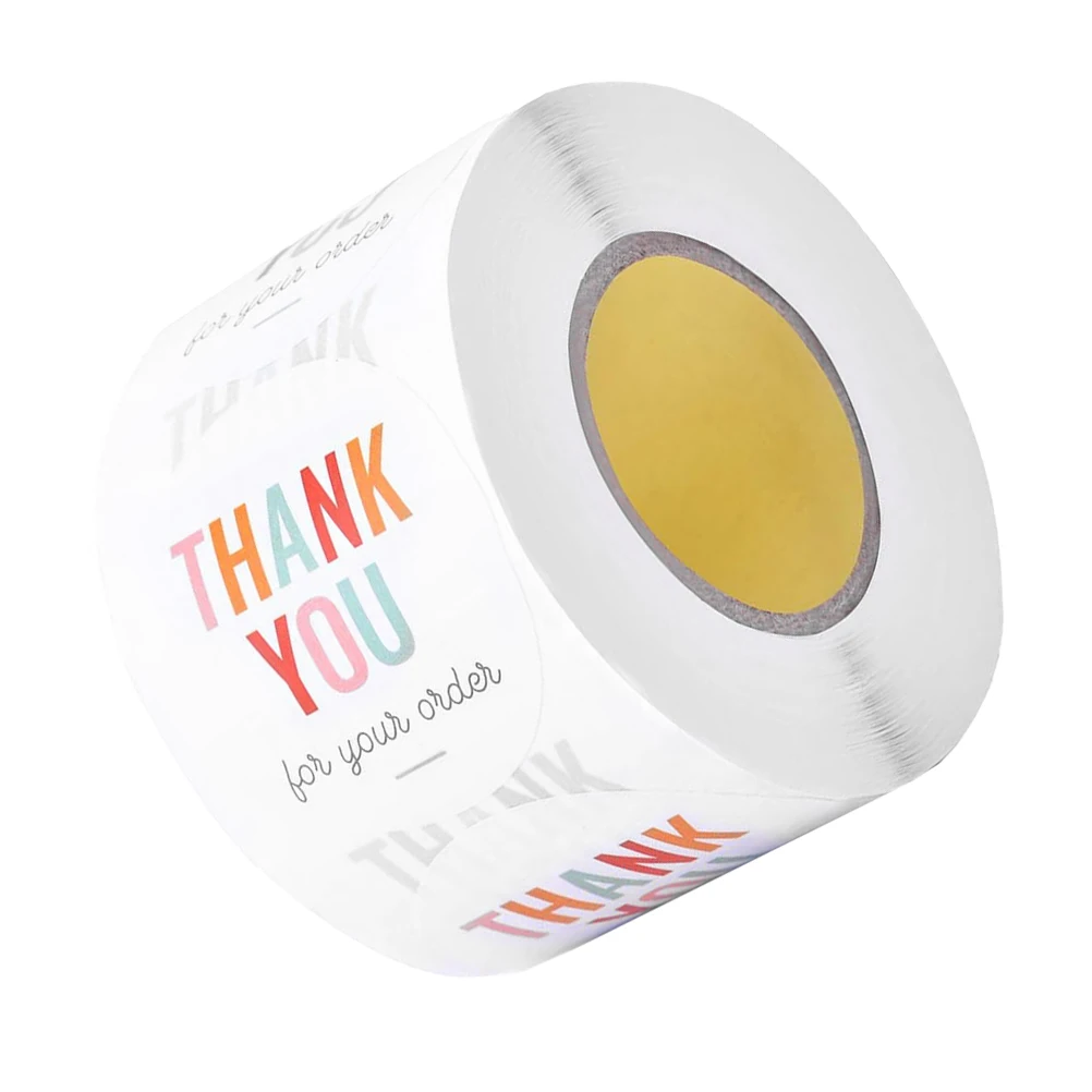 

1pcs 25mm Round Decorative Stickers Thank You Gift Sealing Labels Adhesive Packaging Orders Food Bag Party Supplies Small Tags