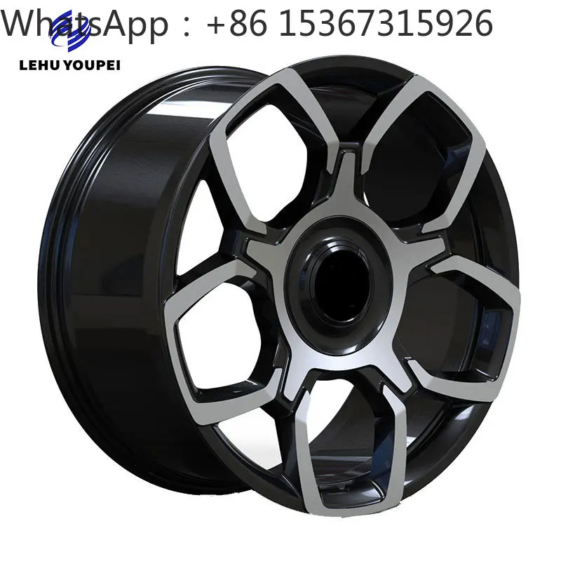 19 20 21 22 23 24 Inch Custom Black Machine Face Forged Alloy Passenger Car Wheel Rims