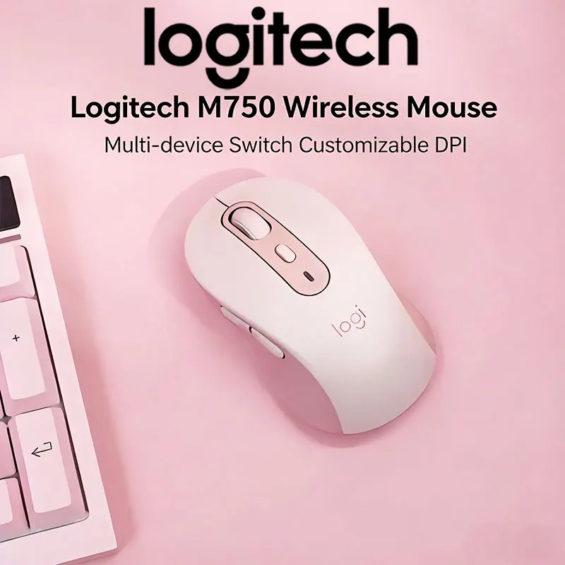

Беспроводная двухрежимная офисная мышь LogitechM750, не ограниченная по деловых поездок и поездок на работу, подходит для деловых и офисных работ