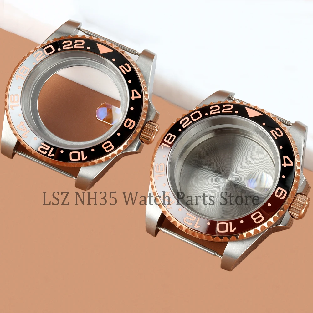 

Серебристый корпус часов 40 мм NH35, водонепроницаемый, подходит для Yacht-master, Submariner, GMT, механизм NH34, NH35, NH36, NH38, циферблат 28,5 мм.