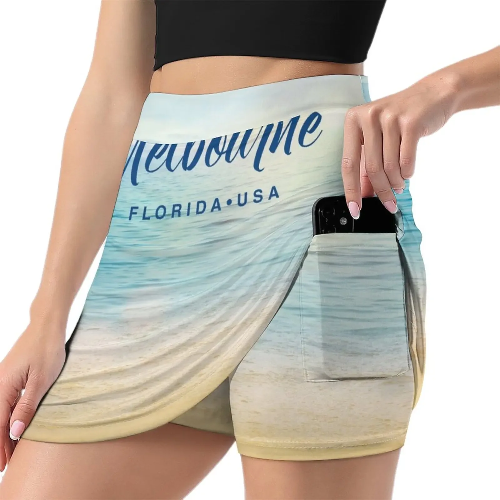 Melbourne Florida Seascape Mini Skirt women clothes Kawaii dresses summer woman 2024