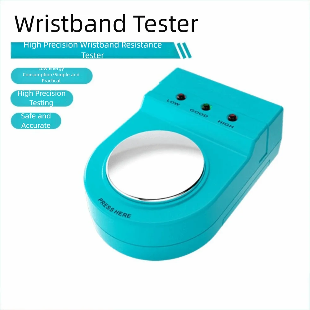 Testeur de bracelet de poignet ESD de haute qualité, coussin de connexion de fil de terre, testeur de bracelet de poignet antistatique filaire sans fil