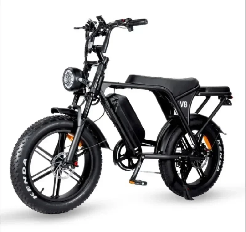 OUXI V8 Electric Motorcycle 1000W Motor 48V30AH 20*4.0 Fat Tire Hydraulic Brake OffRoad Mountain E-Bike Adult Snow Electric Bike