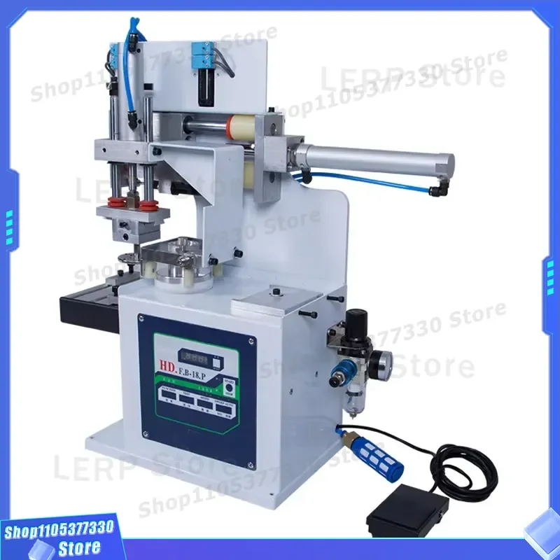 Mini Desktop Pneumatic Pad Printing Machine Semi Auto Single Double Color for Shoe Label Screen Printer New Model Compact New
