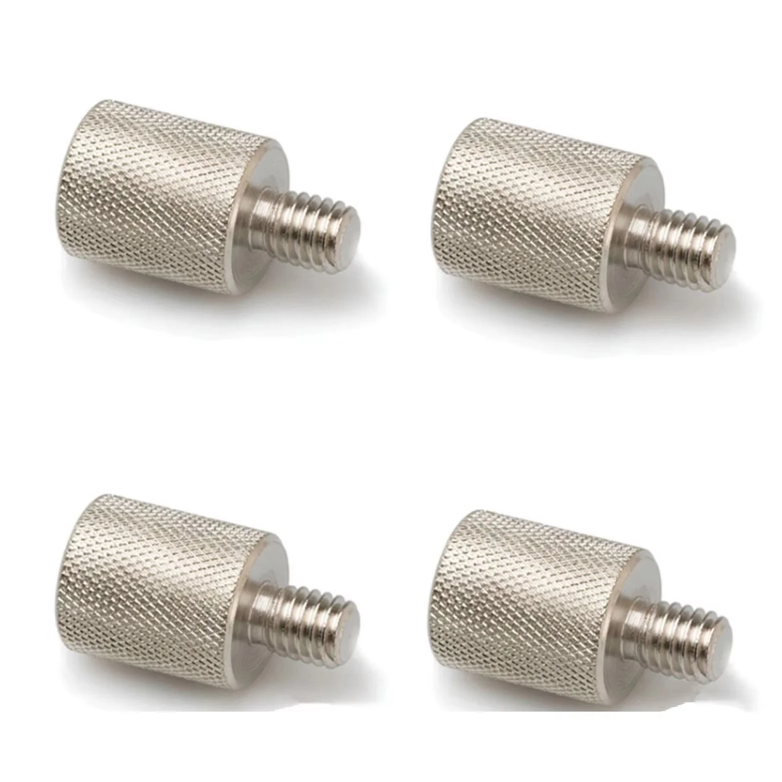 Paquete de 4 adaptadores de soporte de micrófono Hosa MHD-4 (adaptadores macho de 3/8" a 5/8") micrófono MHD4, adaptadores de 3/8-16 a 5/8-27 para micrófono