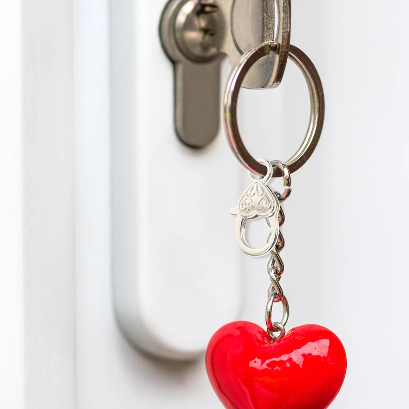 

50pcs Heart Lobster Clasp Zinc Alloy Diy Bag Buckle Keychain Connector For Handbag Backpack Tote Pendant Decoration Clasps