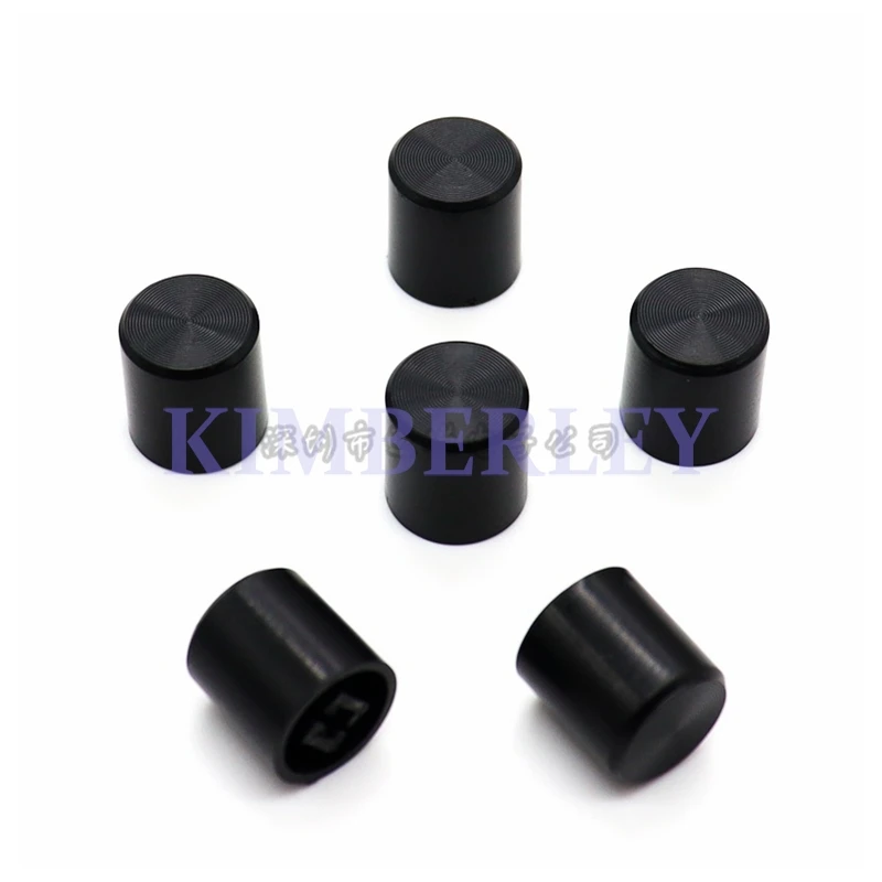 20PCS 12.5*13 Plastic Key Power Amplifier Key Cap Touch The Key Solar Plating Key Square Hole Button