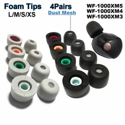 Memory Foam Ear Dicas para Sony WF-1000XM5 WF-1000XM4 WF-1000XM3, Eartips, Anti Slip Earphone, Tampões, Substituição