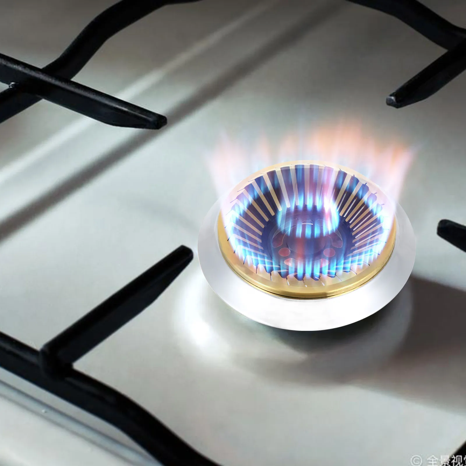 

1pc Stainless Steel Gas Burner Grate Even Heat Distributor Durable Replacement For Gas Stove Metal Burner Cover Kitchen