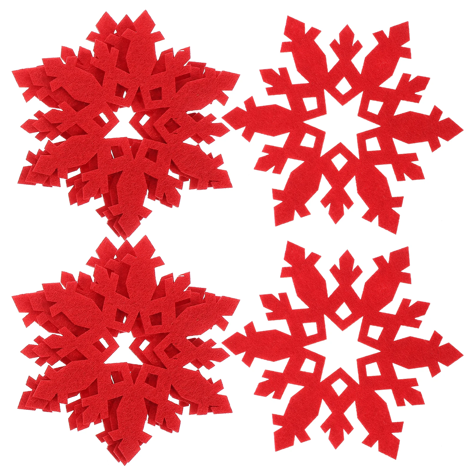 

12 Pcs Decoration Snow Coaster Snowflake Decorations Placemat Coasters for Dinner Table Banner