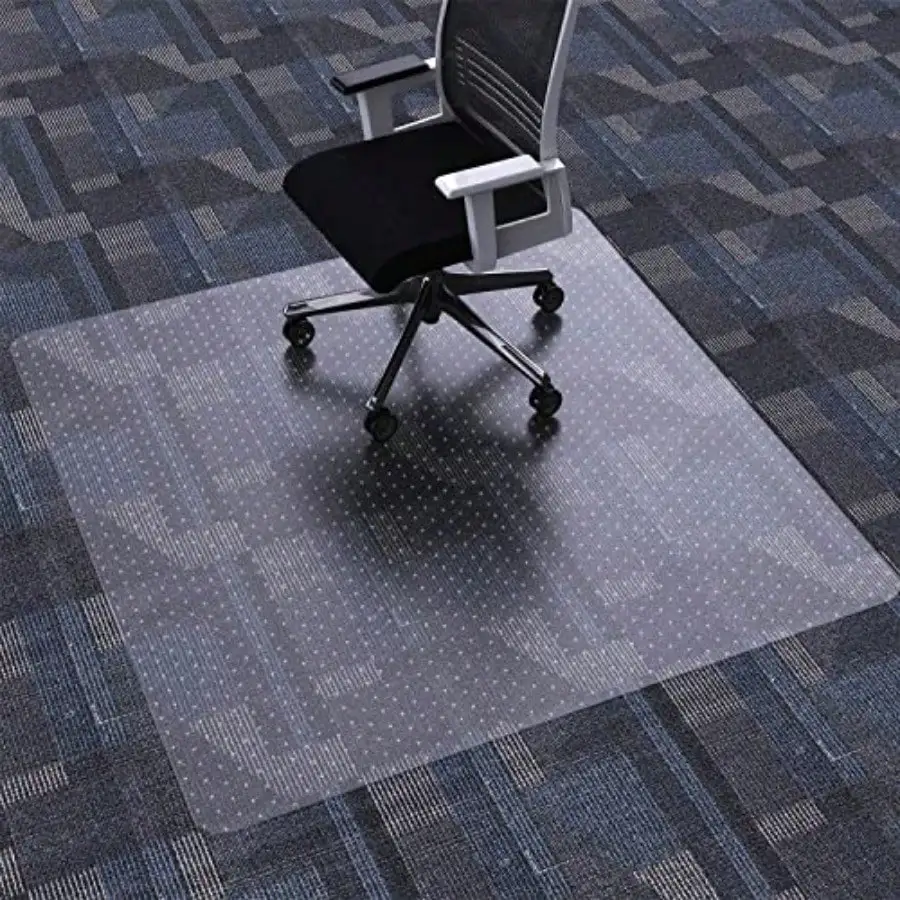 

Office Chair Mat for Carpet 48" x 48" Clear Office Home Floor Protector Mat Easy Glide Computer Desk Chair Floor Mats for Har