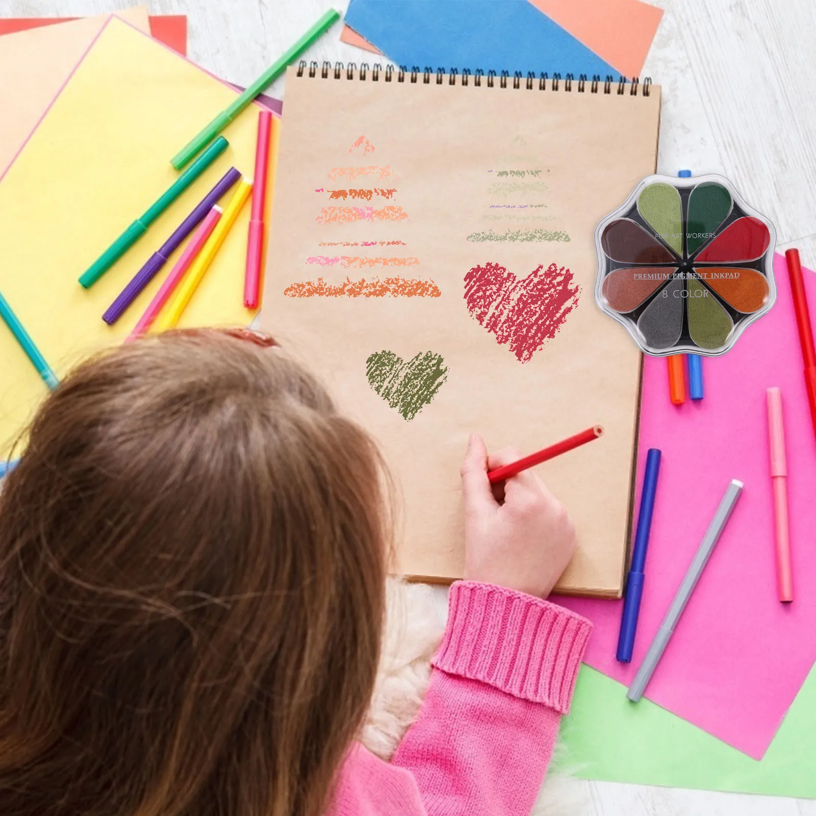 

Point Premium Craft For Diy Multicolor Stamps Multicolor Ink Partner Finger Stamp Pad Diy Accessory Ink Pad