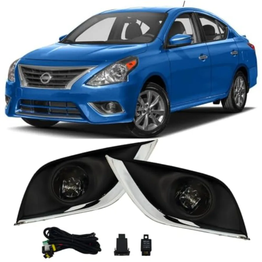 

Комплект противотуманных фар в сборе для Nissan Sunny: накладки, проводка, переключатель, замена для левой и правой стороны